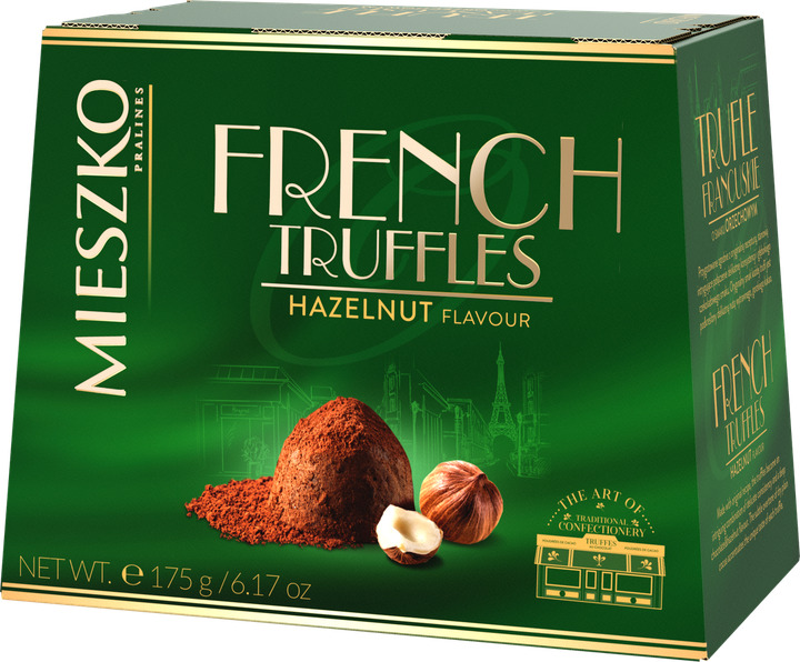 Цукерки трюфельні French truffles аромат фундука 175г